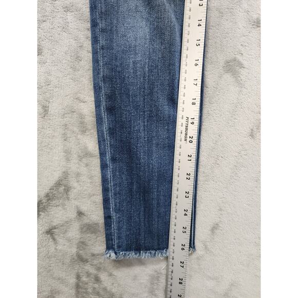 VIGOSS Jagger Distressed Classic Fit Skinny Jean Size W25 L27 Blue Stretch Denim - Picture 14 of 16